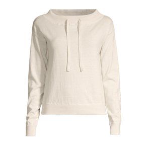 🌹 Minnie Rose Cotton & Cashmere Funnel neck Sweater XL Stone…